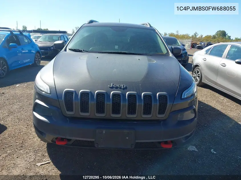 2015 JEEP CHEROKEE VIN 1C4PJMBS0FW688055 — фото 12