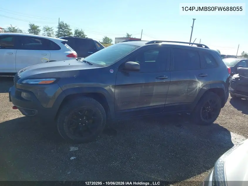 2015 JEEP CHEROKEE VIN 1C4PJMBS0FW688055 — фото 14
