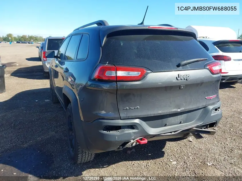 2015 JEEP CHEROKEE VIN 1C4PJMBS0FW688055 — фото 3