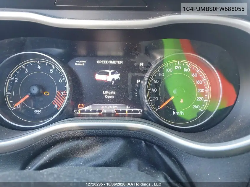 2015 JEEP CHEROKEE VIN 1C4PJMBS0FW688055 — фото 7