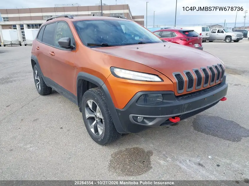 JEEP CHEROKEE 2015, VIN 1C4PJMBS7FW678736
