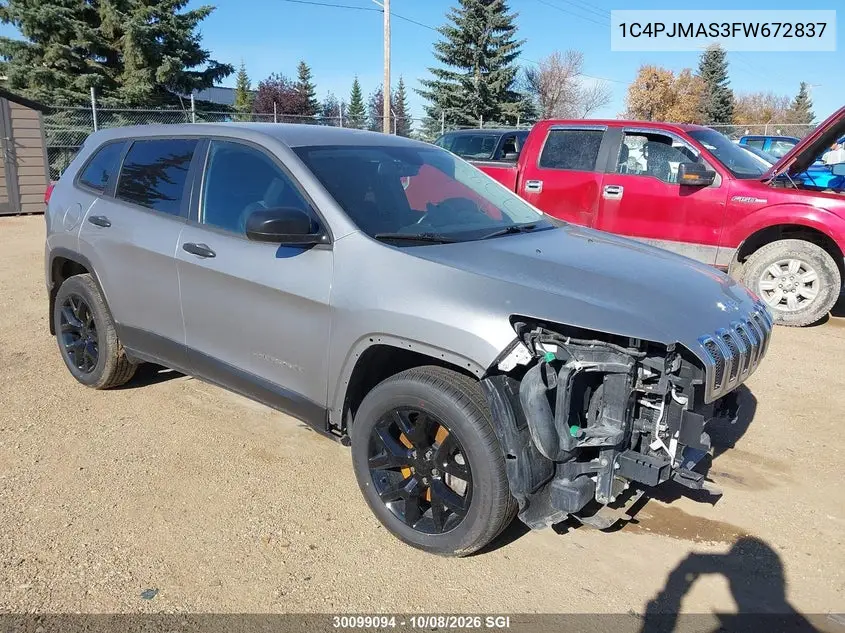 JEEP CHEROKEE 2015, VIN 1C4PJMAS3FW672837