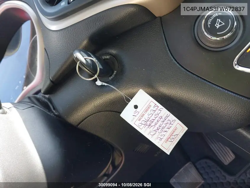 2015 JEEP CHEROKEE VIN 1C4PJMAS3FW672837 — фото 11