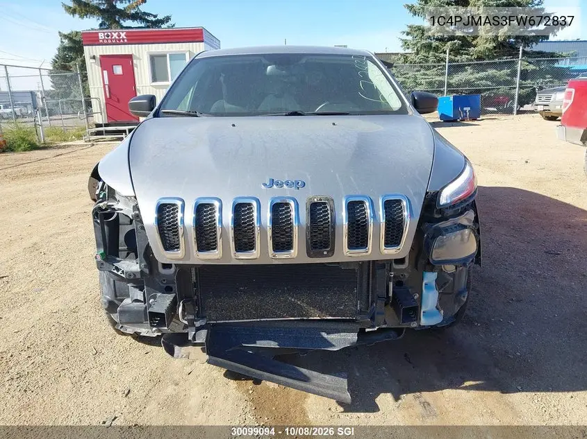 2015 JEEP CHEROKEE VIN 1C4PJMAS3FW672837 — фото 12