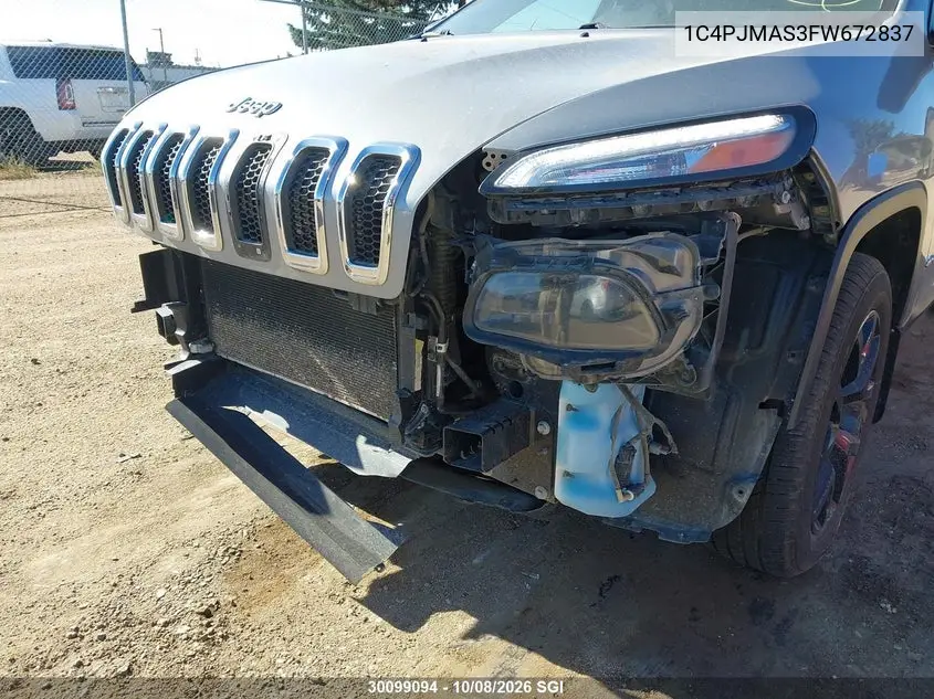 2015 JEEP CHEROKEE VIN 1C4PJMAS3FW672837 — фото 6