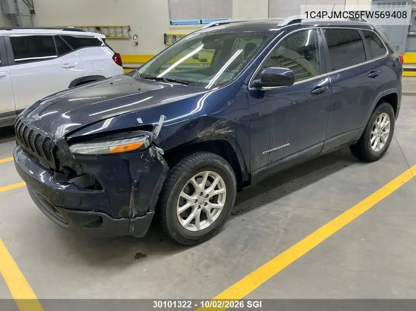 2015 JEEP CHEROKEE VIN 1C4PJMCS6FW569408 — фото 10