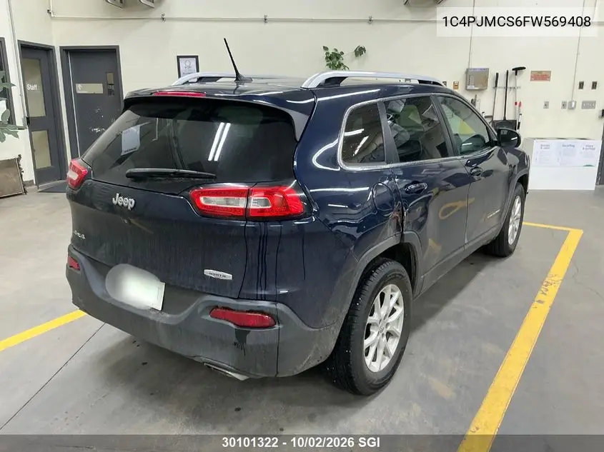 2015 JEEP CHEROKEE VIN 1C4PJMCS6FW569408 — фото 4