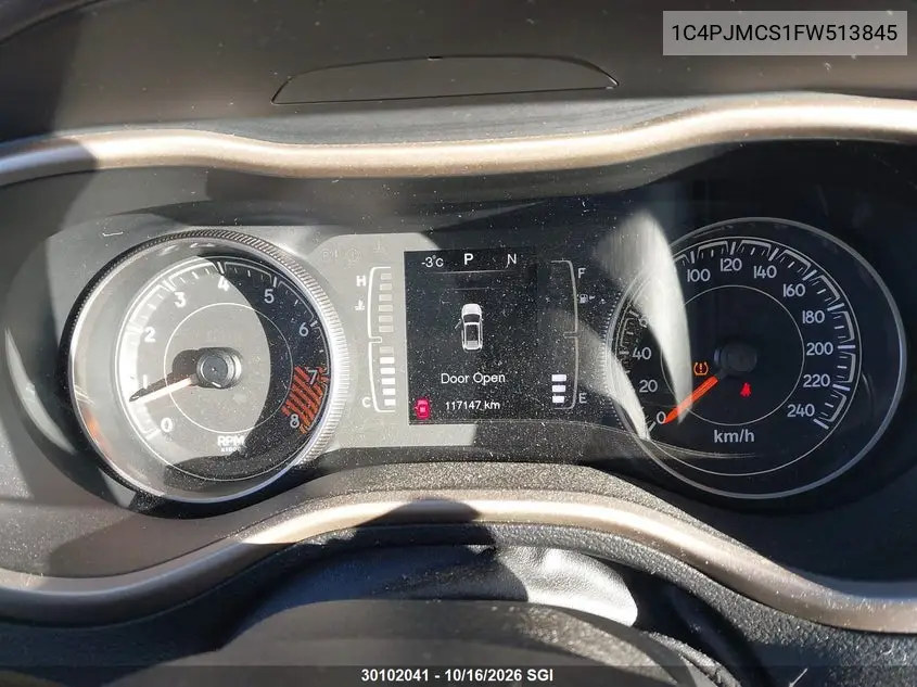 2015 JEEP CHEROKEE VIN 1C4PJMCS1FW513845 — фото 7