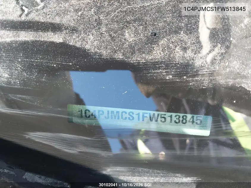 2015 JEEP CHEROKEE VIN 1C4PJMCS1FW513845 — фото 9