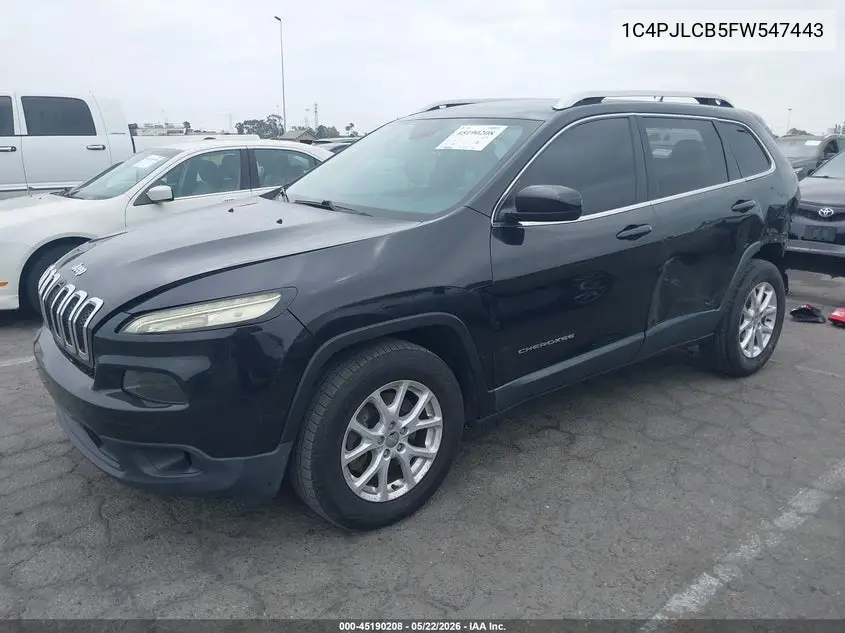 2015 JEEP CHEROKEE VIN 1C4PJLCB2FW547433 — фото 2