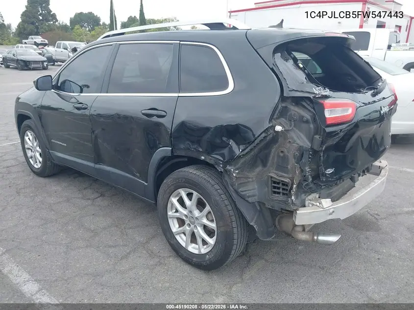 2015 JEEP CHEROKEE VIN 1C4PJLCB2FW547433 — фото 3