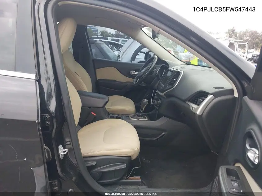 2015 JEEP CHEROKEE VIN 1C4PJLCB2FW547433 — фото 5