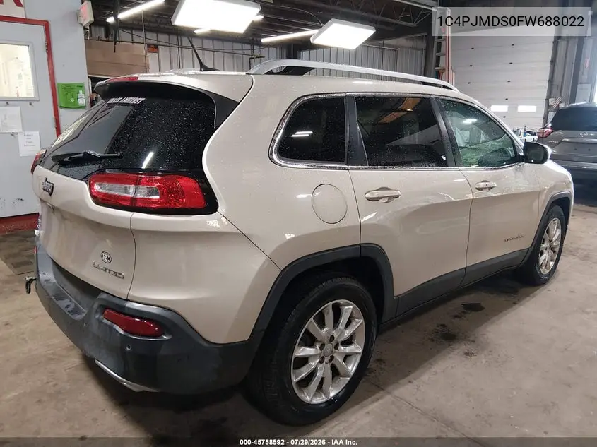 2015 JEEP CHEROKEE VIN 1C4PJMDS0FW688022 — фото 4