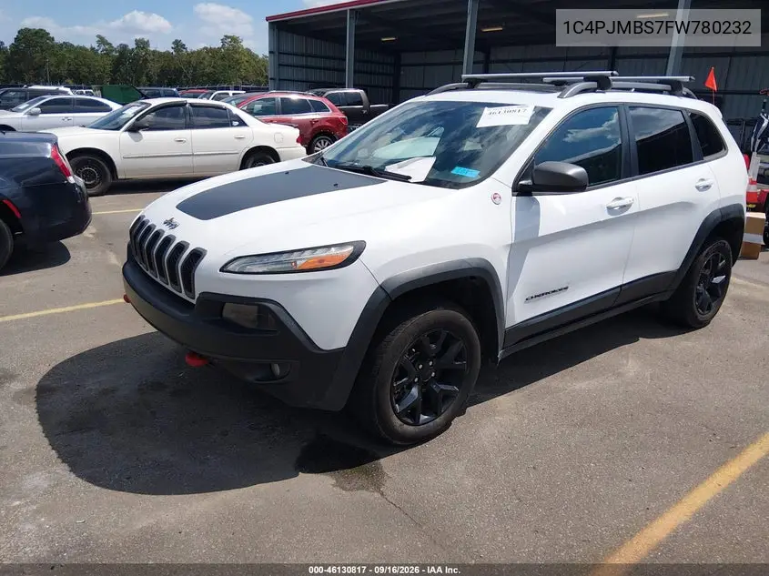 2015 JEEP CHEROKEE VIN 1C4PJMBS7FW780232 — фото 2