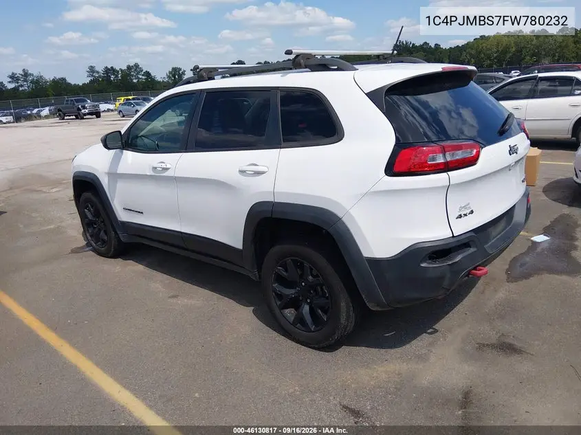 2015 JEEP CHEROKEE VIN 1C4PJMBS7FW780232 — фото 3