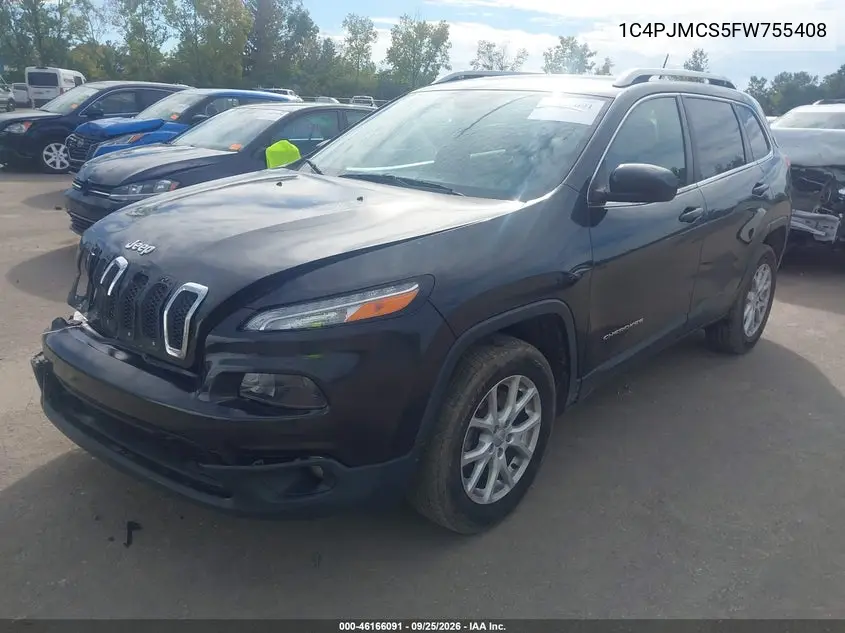 2015 JEEP CHEROKEE VIN 1C4PJMCS5FW755408 — фото 2