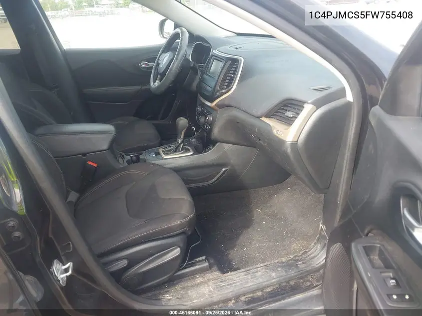 2015 JEEP CHEROKEE VIN 1C4PJMCS5FW755408 — фото 5