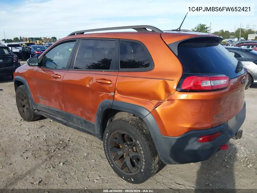 2015 JEEP CHEROKEE VIN 1C4PJMBS6FW652421 — фото 3