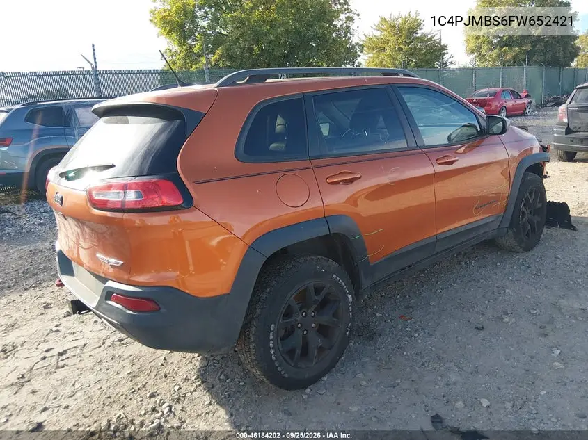2015 JEEP CHEROKEE VIN 1C4PJMBS6FW652421 — фото 4