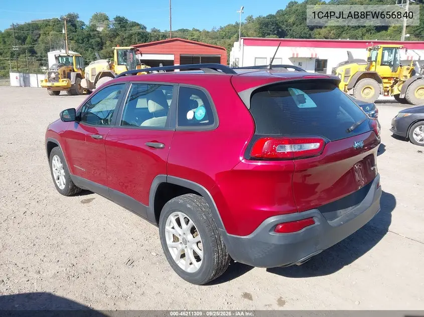 2015 JEEP CHEROKEE VIN 1C4PJLAB8FW656840 — фото 3