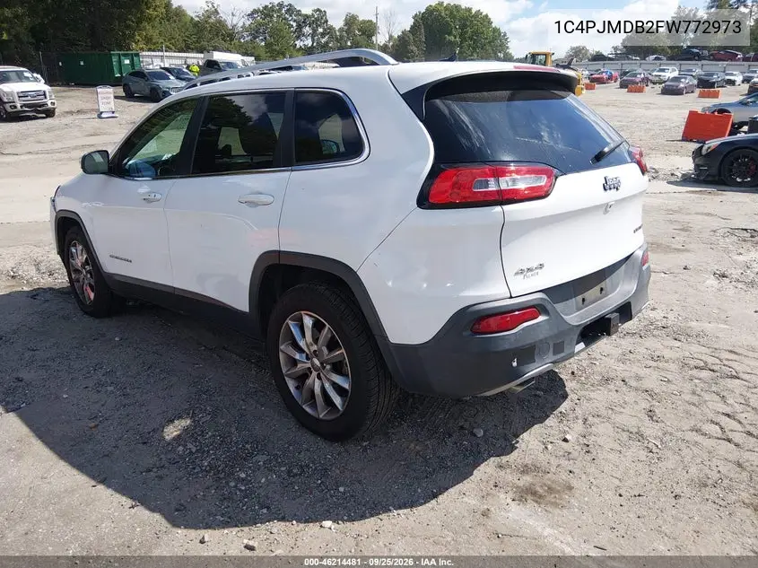2015 JEEP CHEROKEE VIN 1C4PJMDB2FW772973 — фото 3