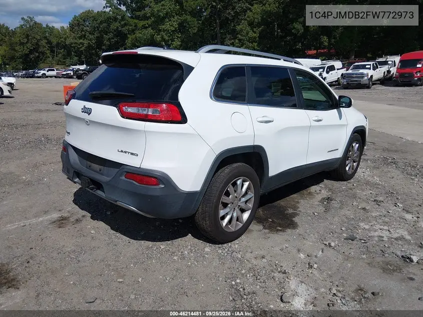 2015 JEEP CHEROKEE VIN 1C4PJMDB2FW772973 — фото 4