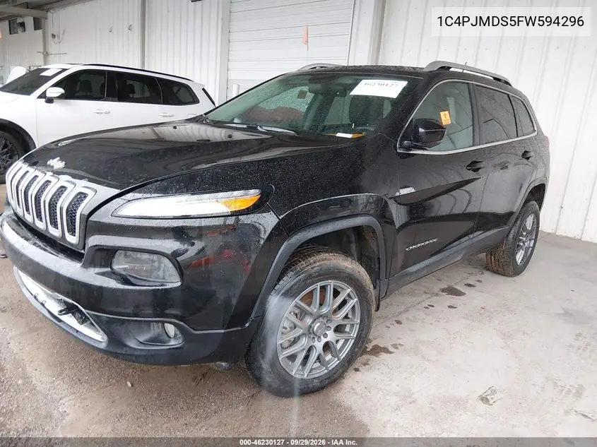 2015 JEEP CHEROKEE VIN 1C4PJMDS5FW594296 — фото 2