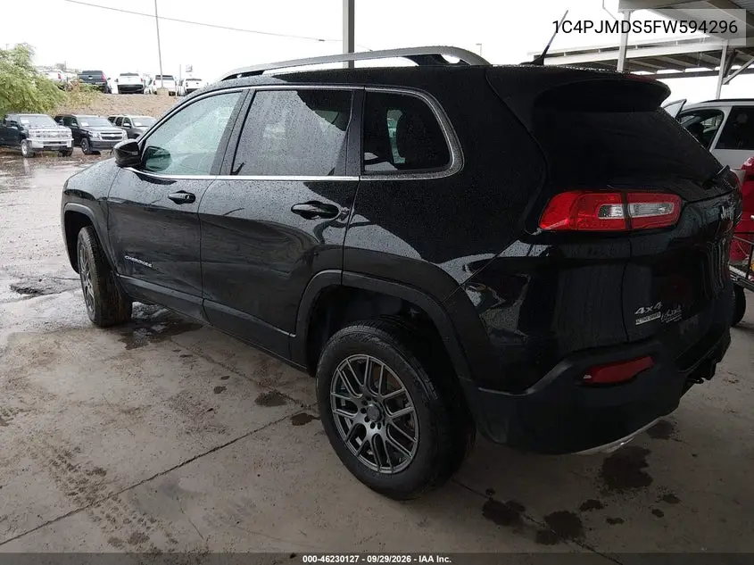 2015 JEEP CHEROKEE VIN 1C4PJMDS5FW594296 — фото 3