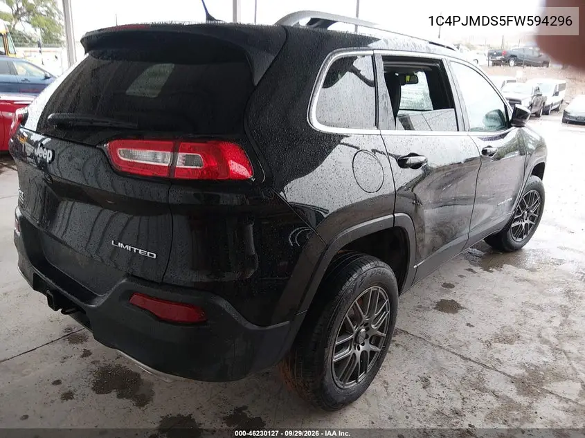 2015 JEEP CHEROKEE VIN 1C4PJMDS5FW594296 — фото 4