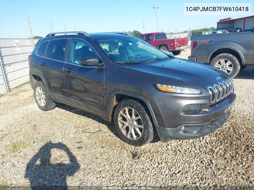 JEEP CHEROKEE 2015, VIN 1C4PJMCB7FW610418