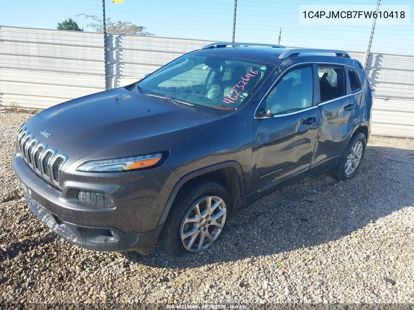 2015 JEEP CHEROKEE VIN 1C4PJMCB7FW610418 — фото 2