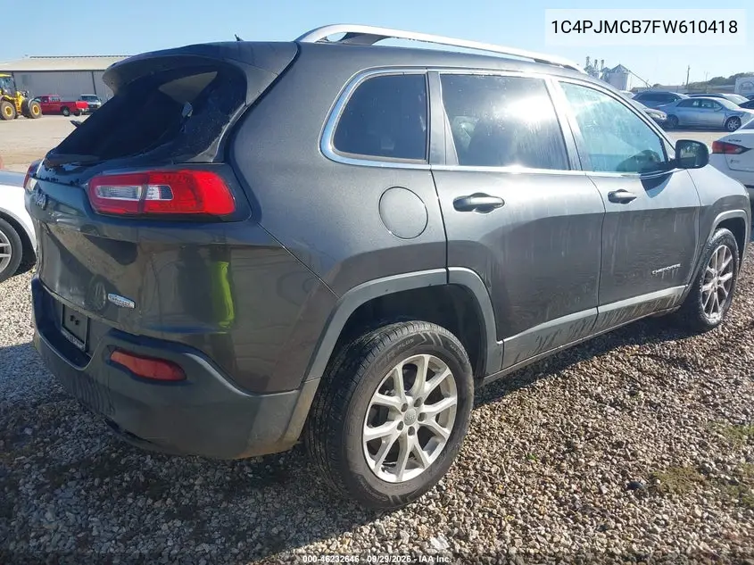 2015 JEEP CHEROKEE VIN 1C4PJMCB7FW610418 — фото 4