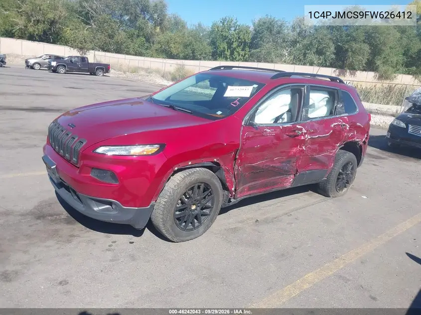 2015 JEEP CHEROKEE VIN 1C4PJMCS9FW626412 — фото 2