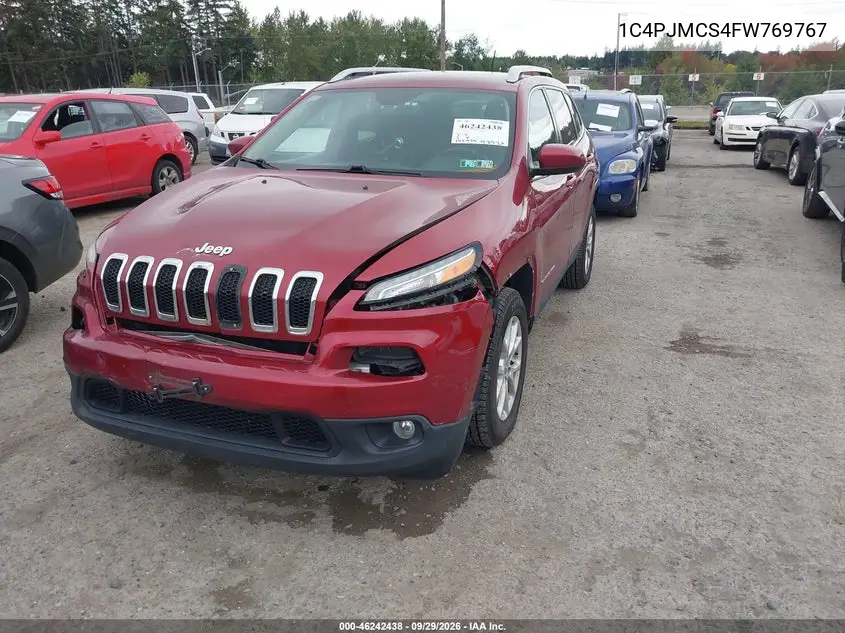 2015 JEEP CHEROKEE VIN 1C4PJMCS4FW769767 — фото 2