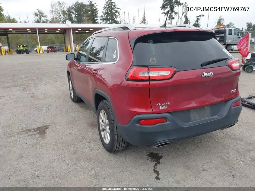2015 JEEP CHEROKEE VIN 1C4PJMCS4FW769767 — фото 3