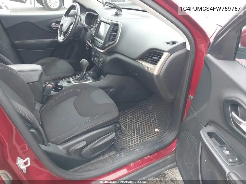 2015 JEEP CHEROKEE VIN 1C4PJMCS4FW769767 — фото 5