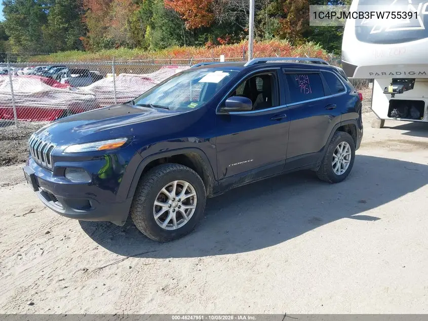 2015 JEEP CHEROKEE VIN 1C4PJMCB3FW755391 — фото 2