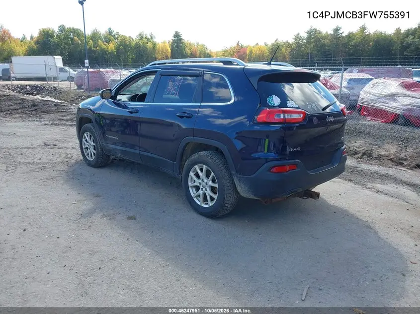 2015 JEEP CHEROKEE VIN 1C4PJMCB3FW755391 — фото 3