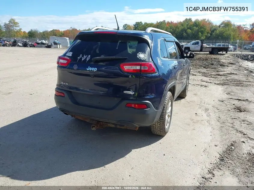 2015 JEEP CHEROKEE VIN 1C4PJMCB3FW755391 — фото 4