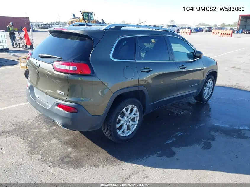 2015 JEEP CHEROKEE VIN 1C4PJMCS2FW583080 — фото 4