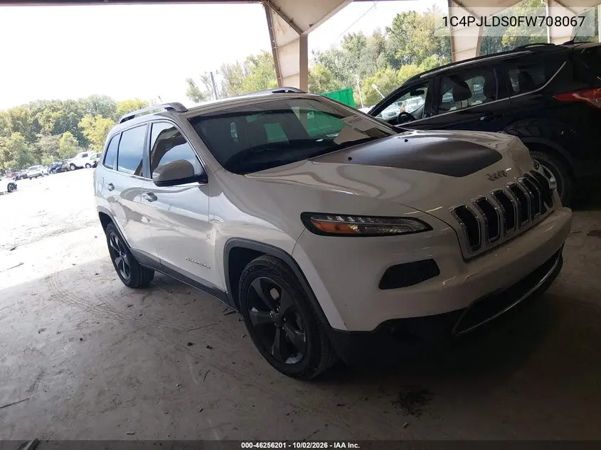 JEEP CHEROKEE 2015, VIN 1C4PJLDS0FW708067