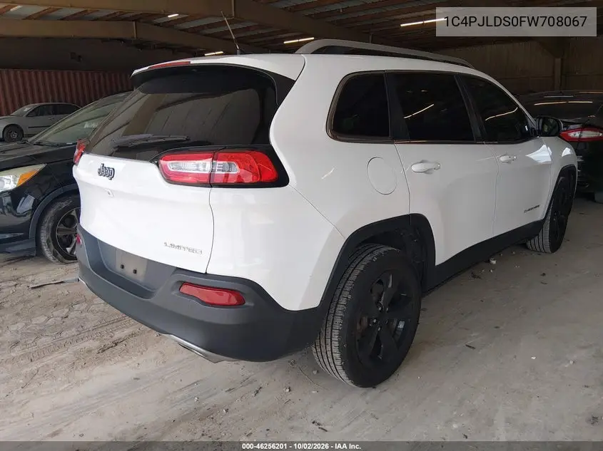 2015 JEEP CHEROKEE VIN 1C4PJLDS0FW708067 — фото 4