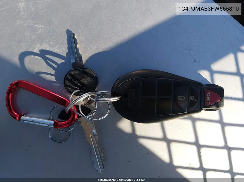 2015 JEEP CHEROKEE VIN 1C4PJMAB3FW665810 — фото 11
