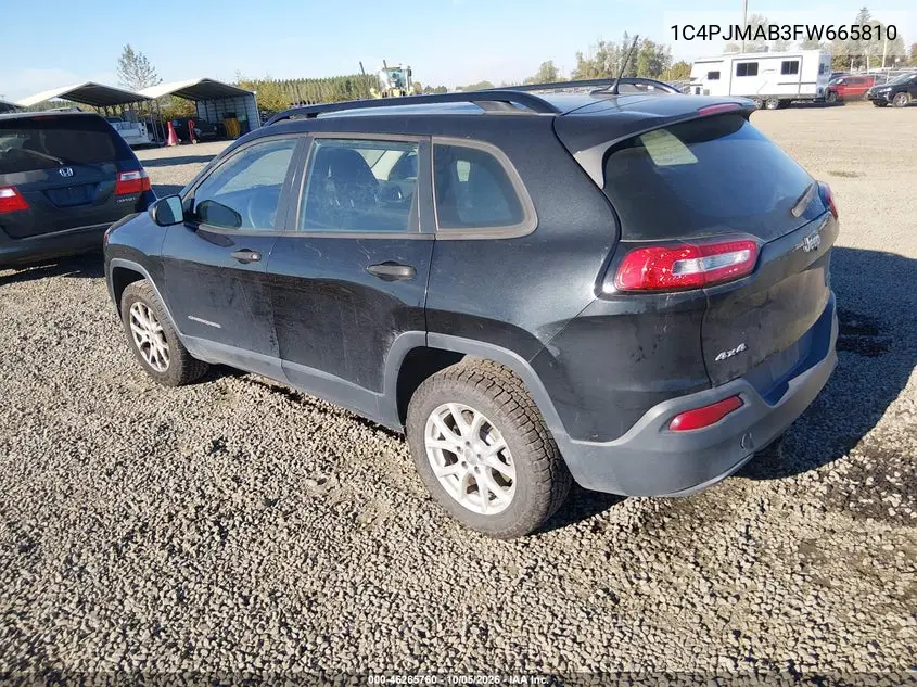 2015 JEEP CHEROKEE VIN 1C4PJMAB3FW665810 — фото 3