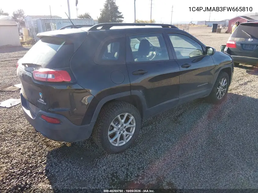 2015 JEEP CHEROKEE VIN 1C4PJMAB3FW665810 — фото 4
