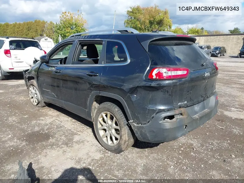 2015 JEEP CHEROKEE VIN 1C4PJMCBXFW649343 — фото 3