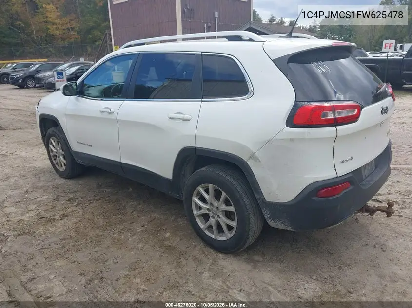 2015 JEEP CHEROKEE VIN 1C4PJMCS1FW625478 — фото 3