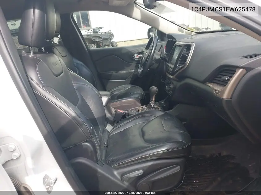 2015 JEEP CHEROKEE VIN 1C4PJMCS1FW625478 — фото 5