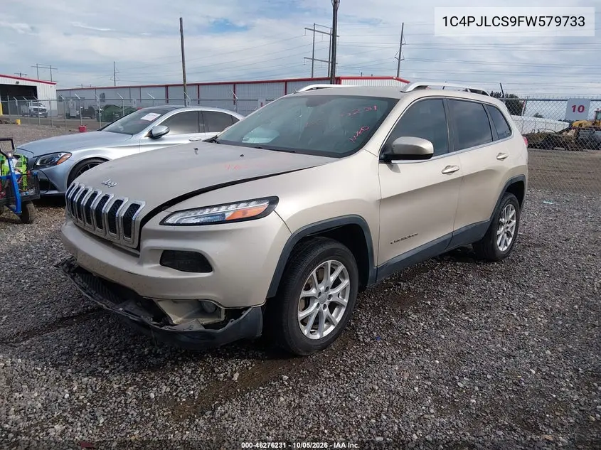 2015 JEEP CHEROKEE VIN 1C4PJLCS9FW579733 — фото 2