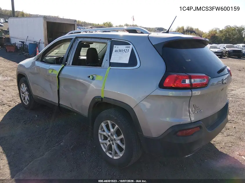 2015 JEEP CHEROKEE VIN 1C4PJMCS3FW600159 — фото 3